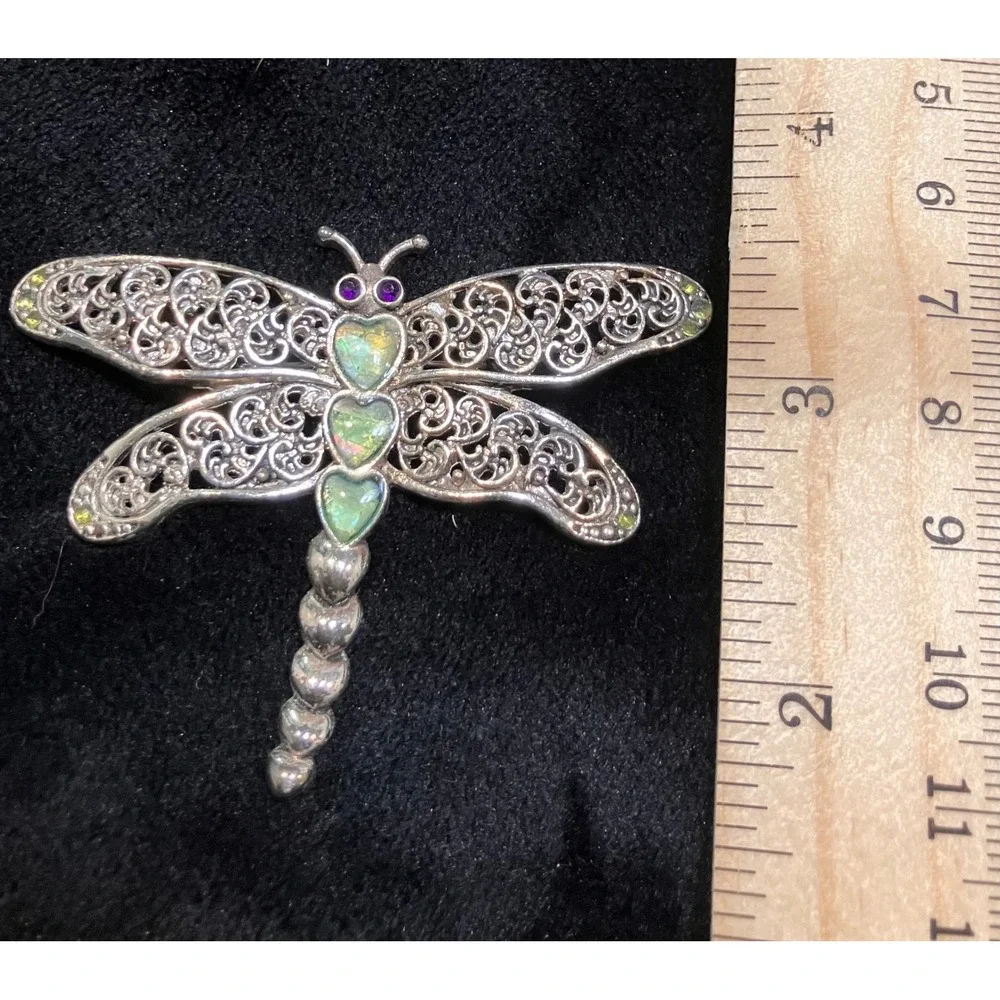Dragonfly Brooch Pin Lot Women Multicolor Enamel Mother of Pearl